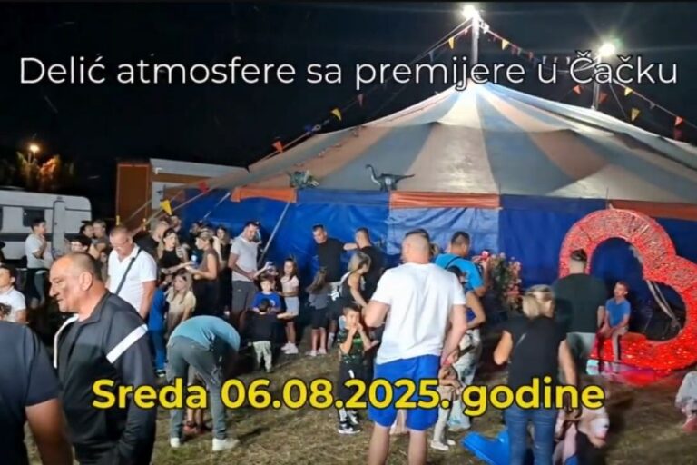 Rasprodata premijera Cirkusa Delavega u Čačku 2025. godine