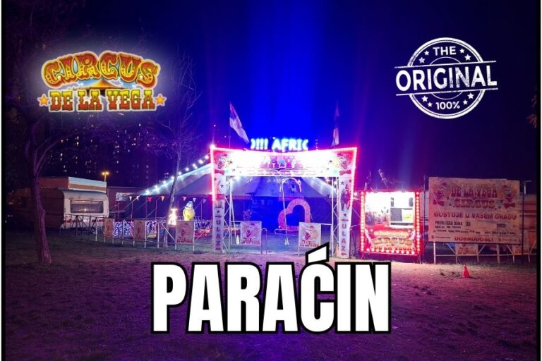 Cirkus Paraćin – Delavega 2025 ispred stadiona Borca
