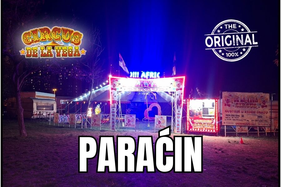 Cirkus Paraćin – Delavega 2025 ispred stadiona Borca