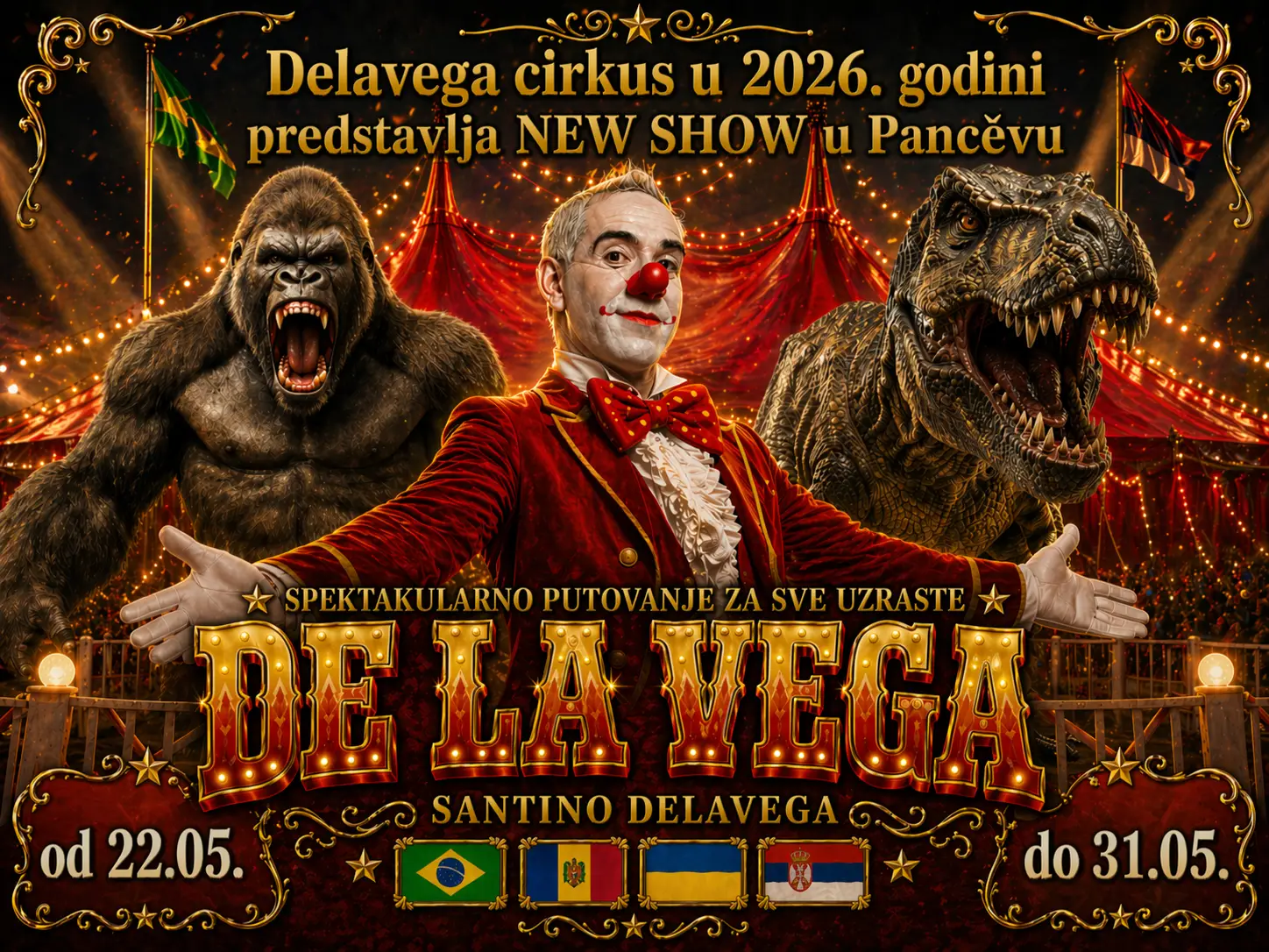 Cirkus Delavega gostuje u pančevu u Vojlovici